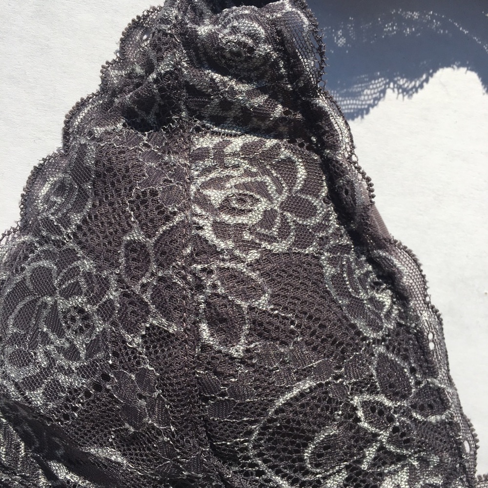 free press large gray silver bralette NWOT - Picture 6 of 8